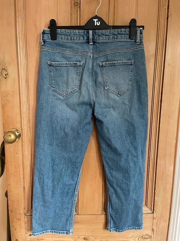 New Look New look crop straight leg ripped jeans