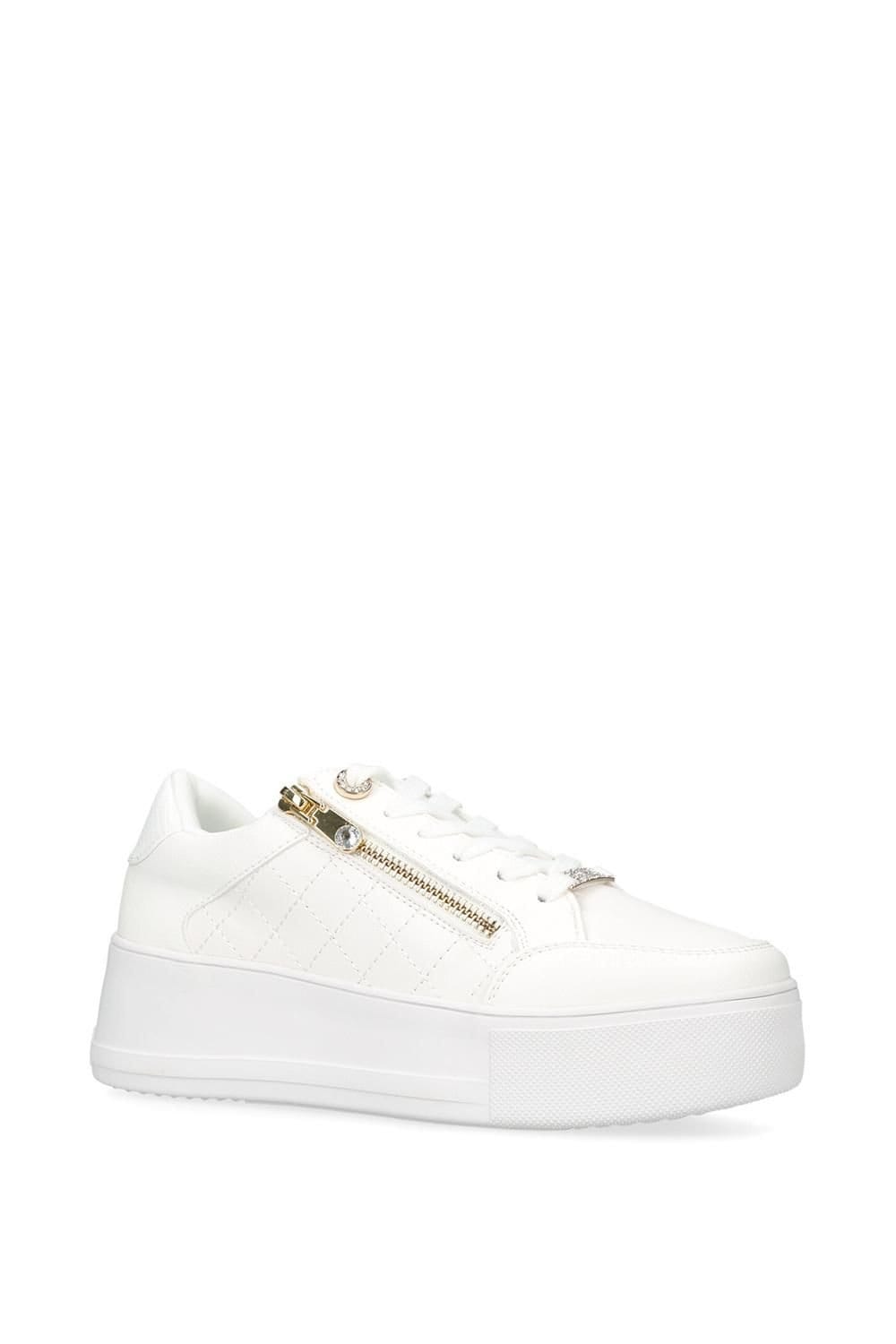 Carvela Carvela Women's 'Jive Zip' Trainers in White - 4