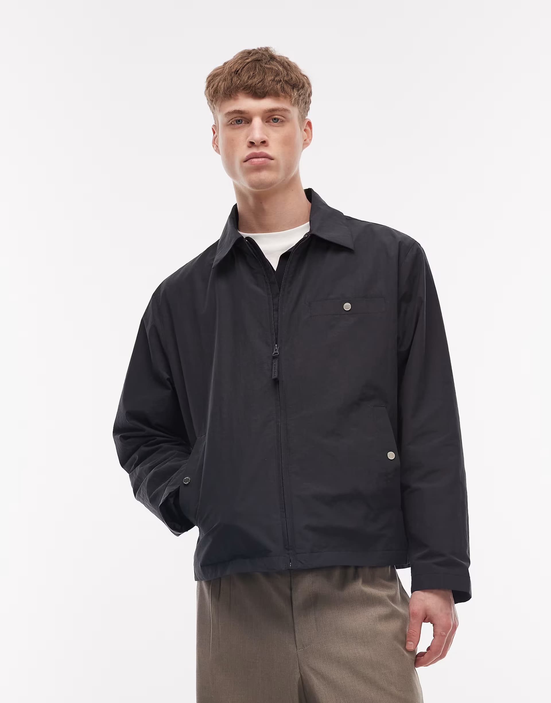 ASOS Lacoste overshirt in black