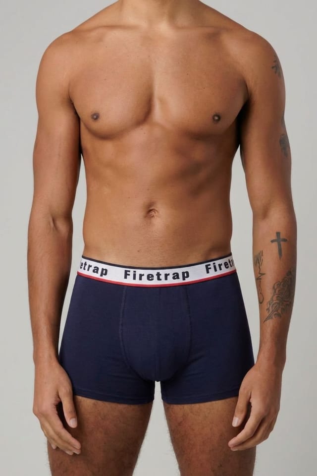 Firetrap Firetrap Men's 3 Pack Cotton Stretch Boxers with Logo Waistband - 2
