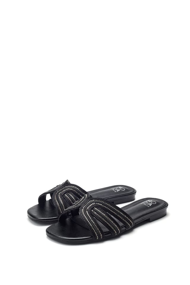 Moda In Pelle Moda In Pelle Women's 'Nymph' Textile Sandals in Black - 2