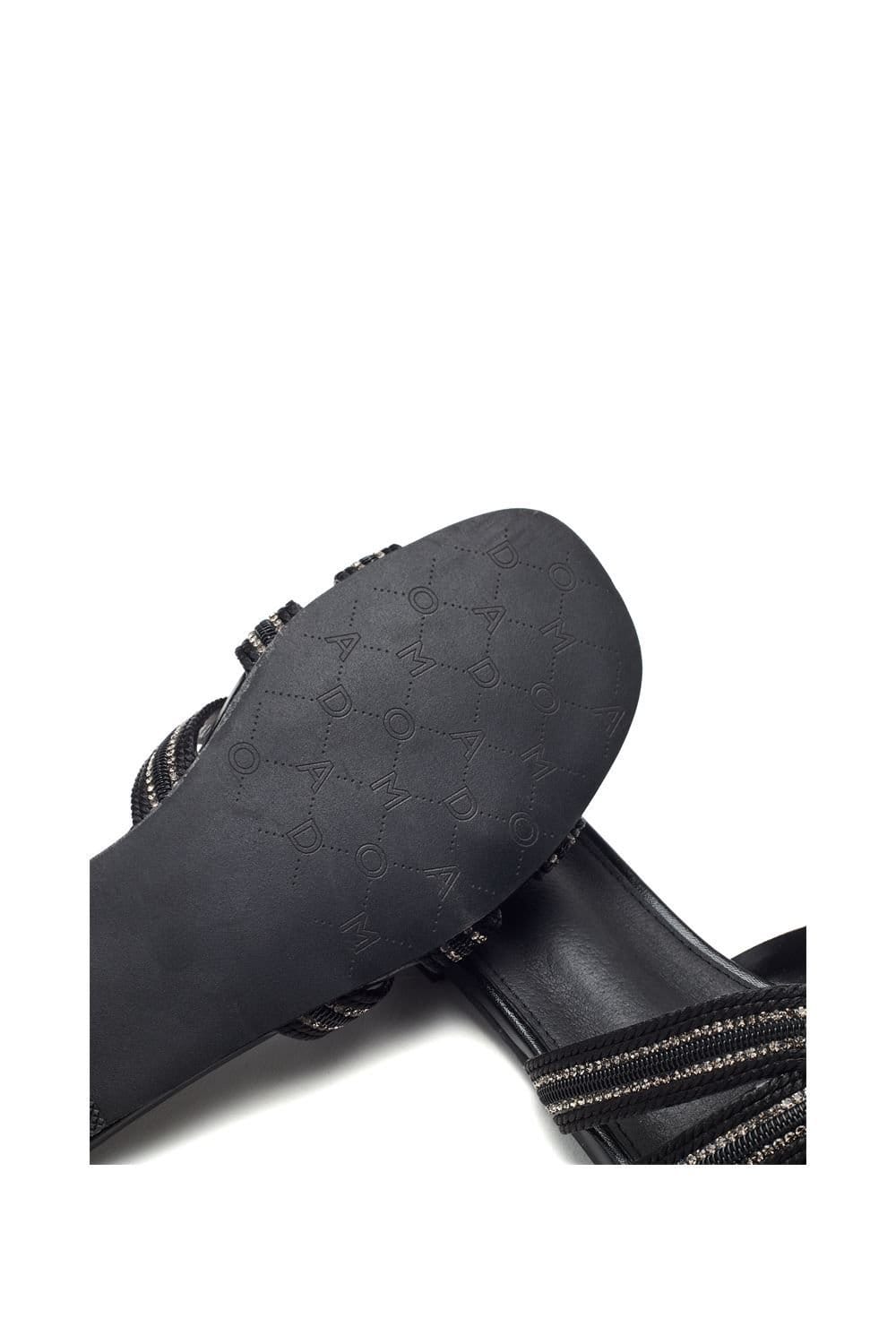 Moda In Pelle Moda In Pelle Women's 'Nymph' Textile Sandals in Black - 4
