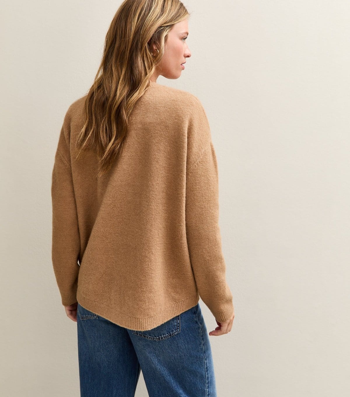 New Look Women's Camel Oversized Boyfriend Cardigan New Look - 4