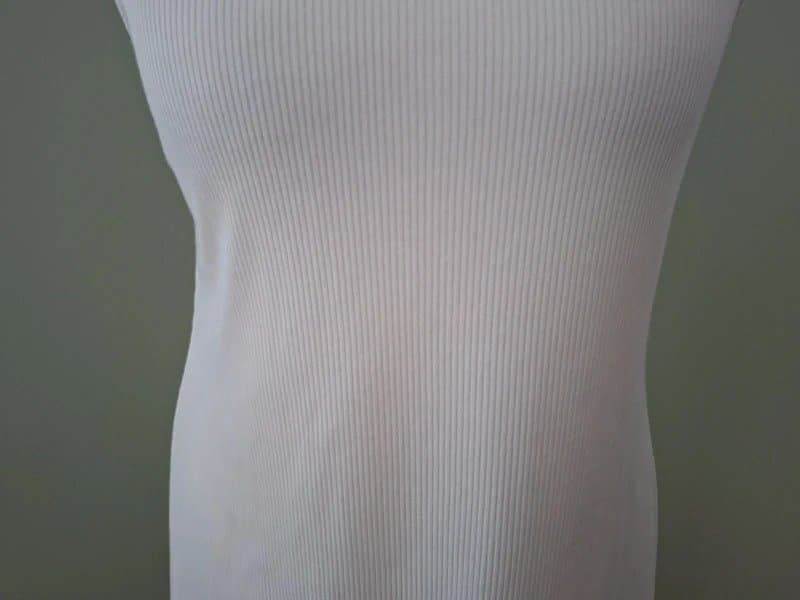 New Look New Look Cream Ivory Ribbed Mini Fit & Flare Dress UK Size 6