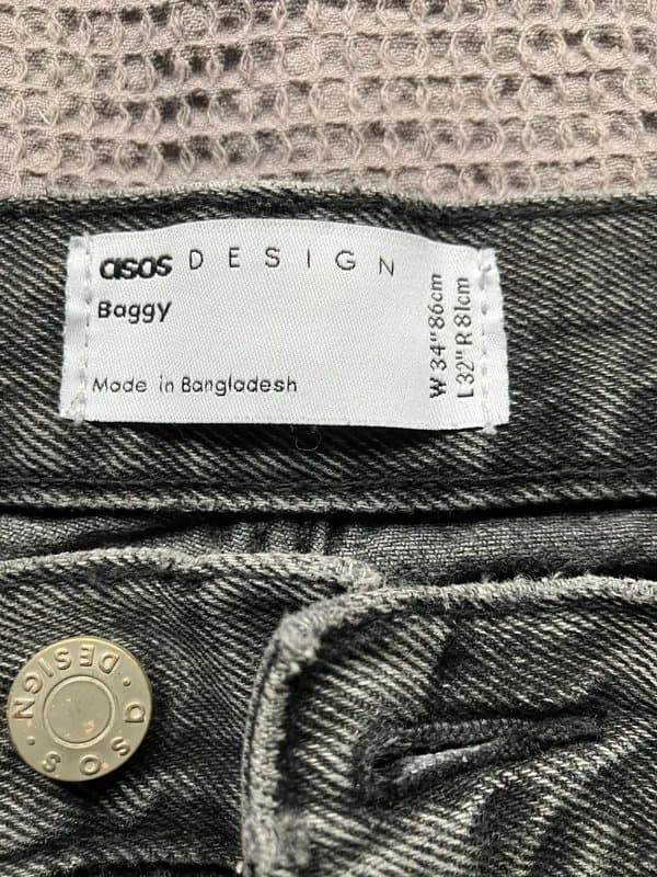 ASOS Design ASOS baggy black jeans w34
