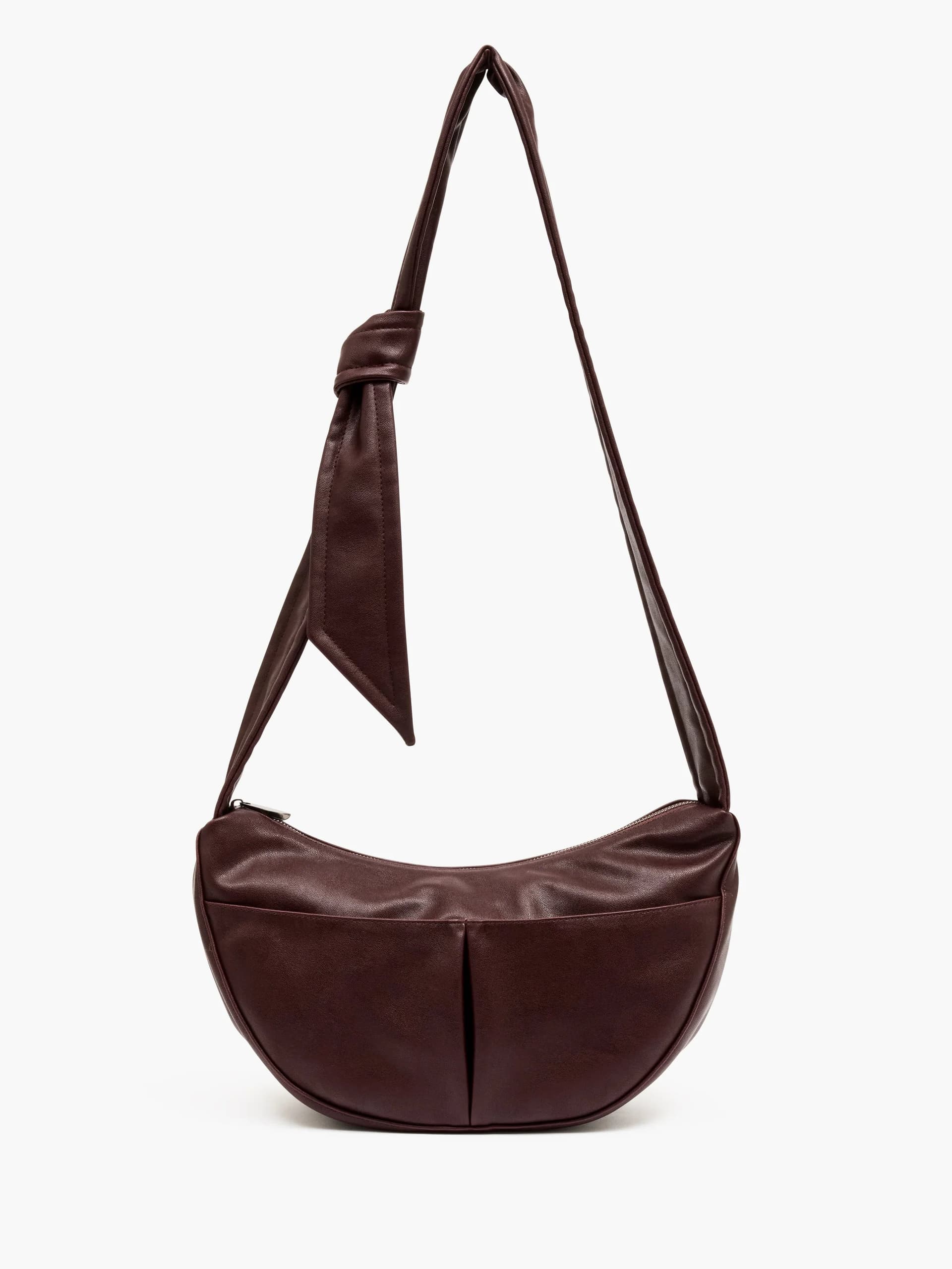 French Connection French Connection Deep Burgundy Faux Leather Bag