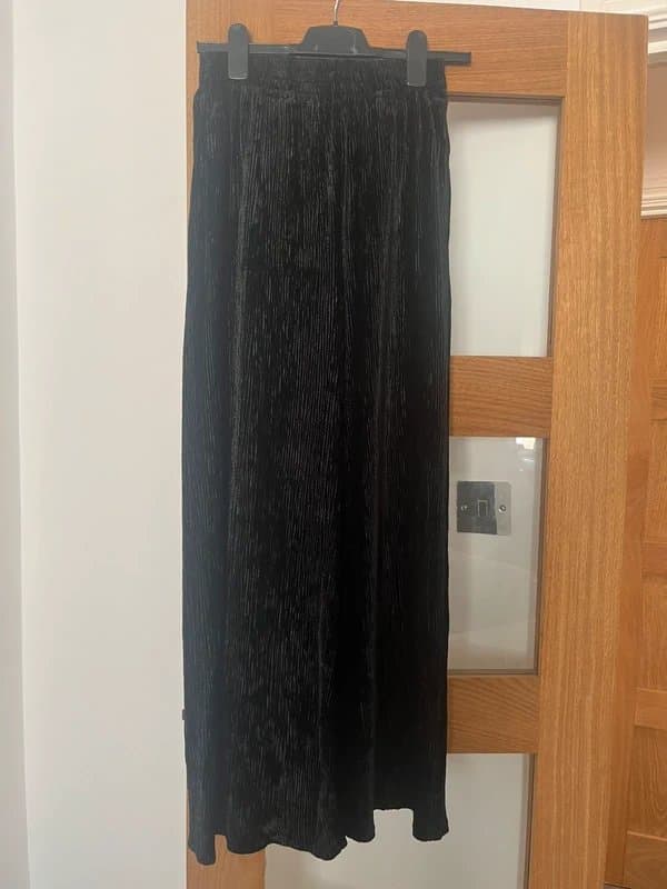 Topshop Topshop wide leg velvet  trousers size 6