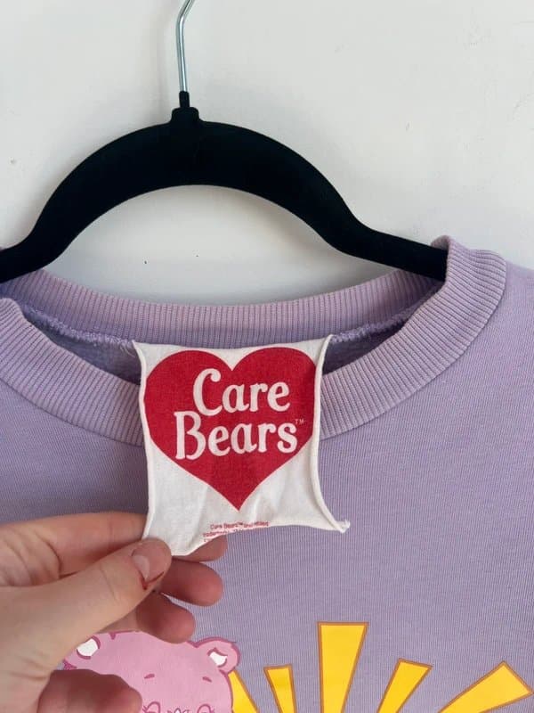 ASOS Design ASOS design Care Bears purple jumper size uk 10 fluffy inside