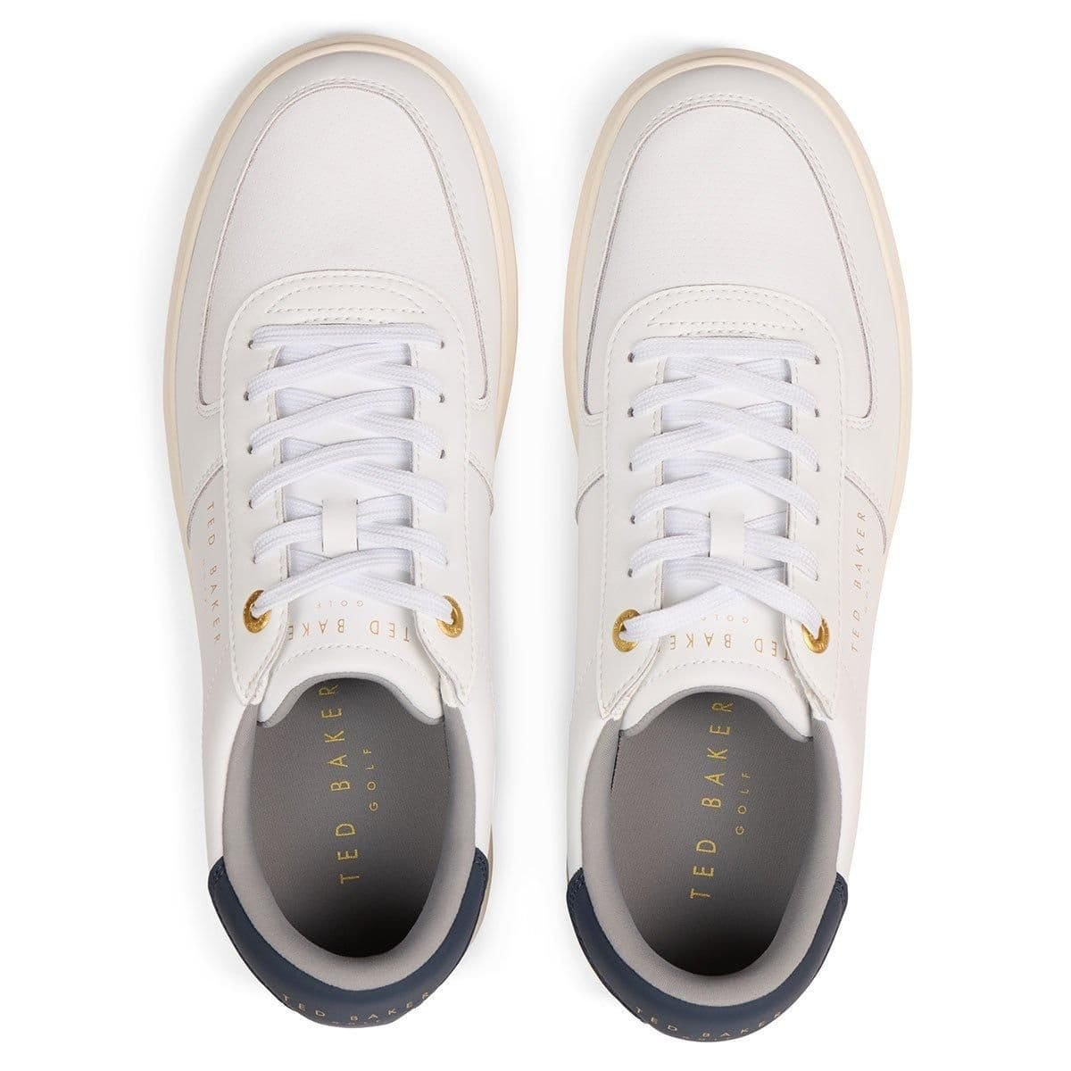 Ted Baker Ted Baker Men's Swagger 2 Waterproof Spikeless Golf Shoes in White - 4
