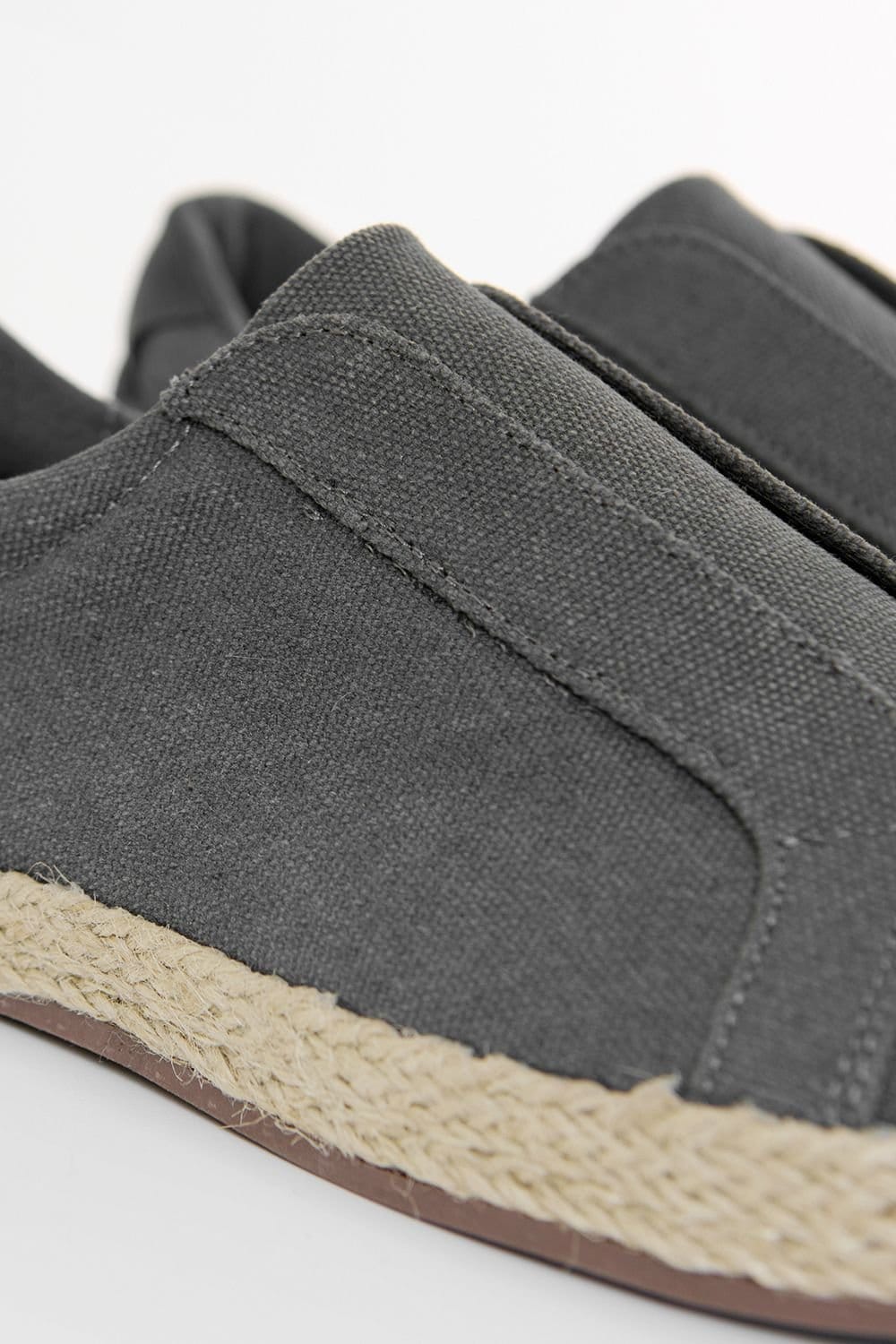 Threadbare Threadbare Men's Cotton Canvas Slip On Espadrilles in Grey - 4