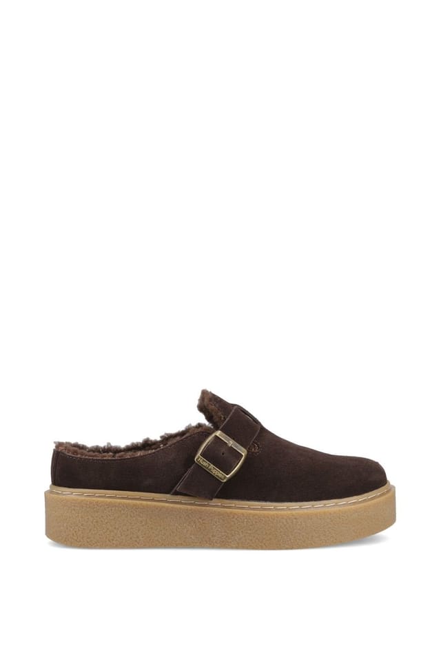 Hush Puppies Hush Puppies Women's Blanche Fur Mule in Chocolate - 2