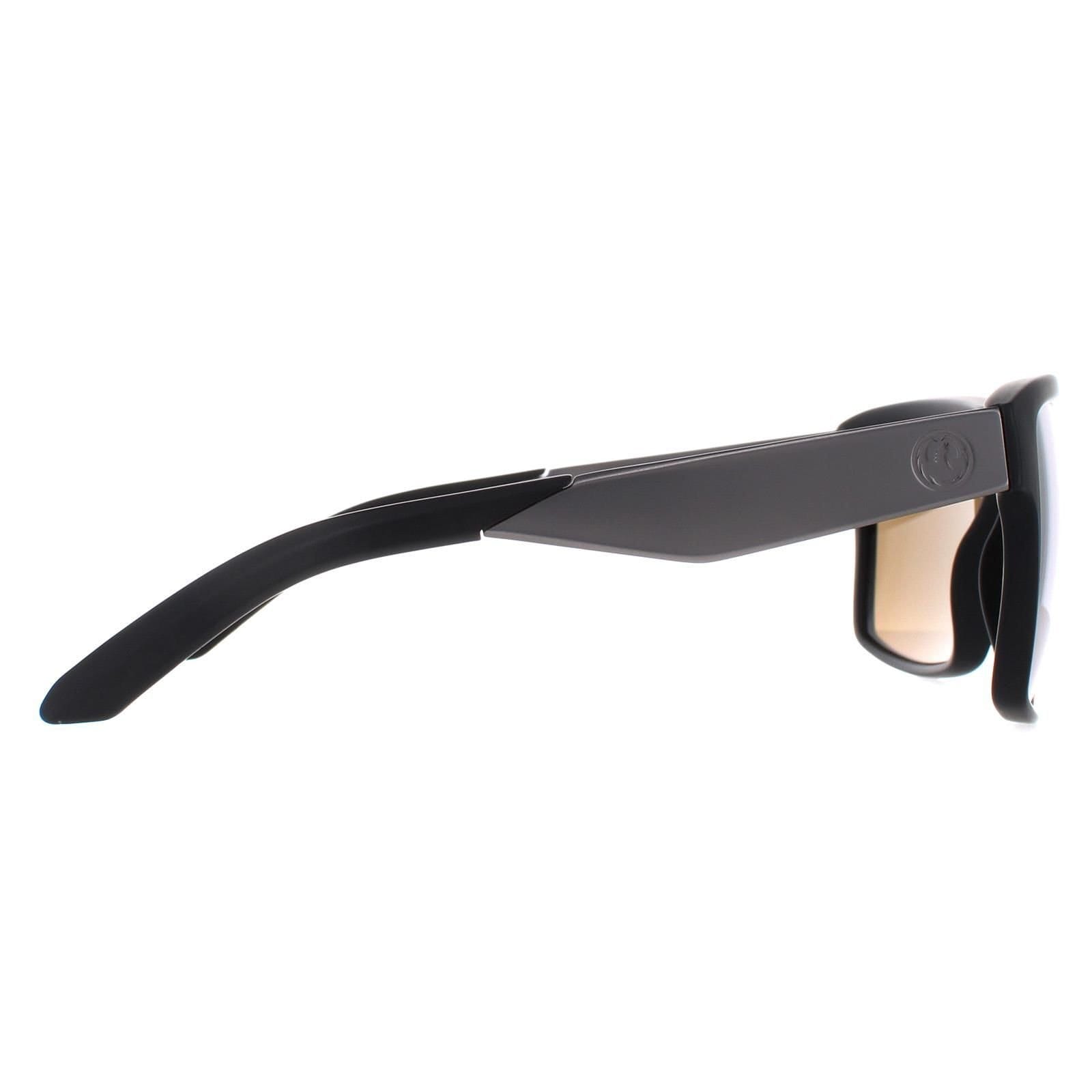 Dragon Dragon Men's Square Matte Black Lumlens Silver Ionized Space - 4