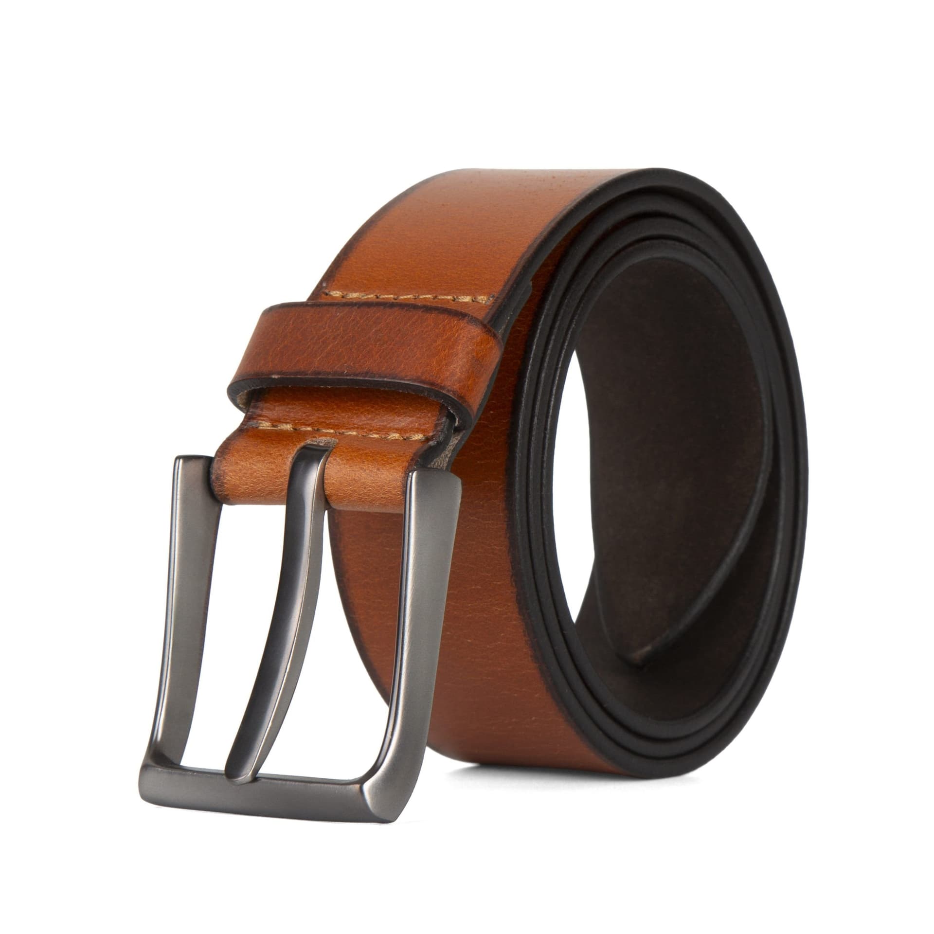 Woodland Leathers Woodland Leathers Men's Mens Genuine Leather Full Grain Belt 1.5" in Tan