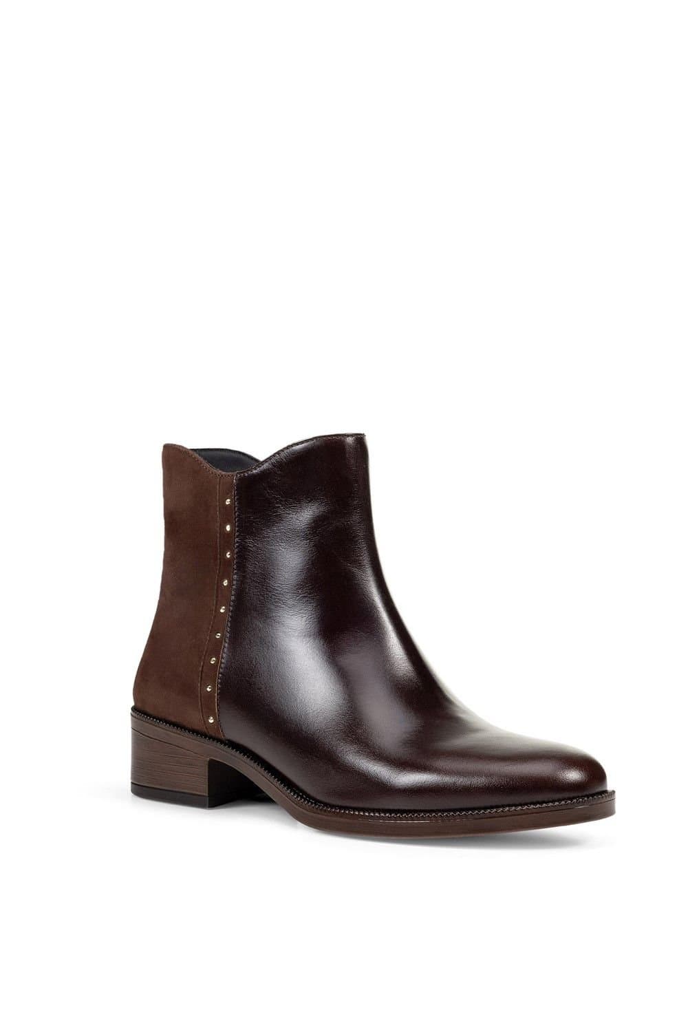 Geox Geox Women's D Camexia Ankle Boots in Dark Brown