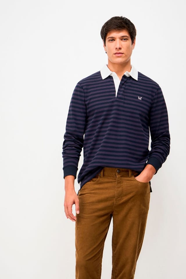 Crew Clothing Crew Clothing Men's Feeder Stripe Rugby Navy - 2