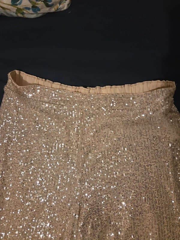New Look Gold Sequin Trouser Suit