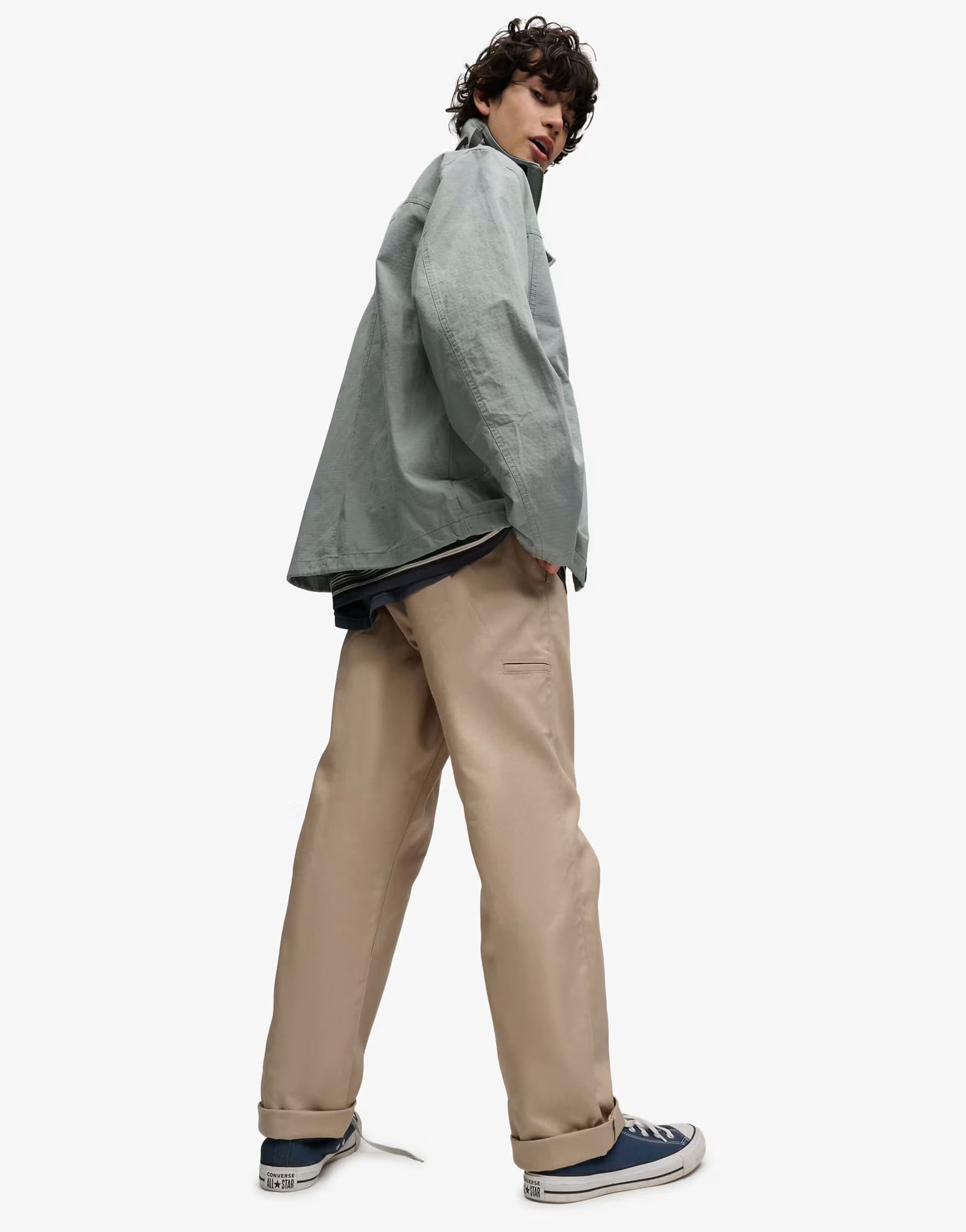 ASOS Bench x Superdry & Co Workwear straight chino trousers in husk brown