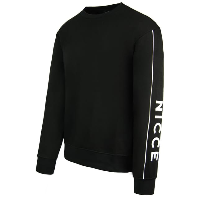 Nicce Nicce Men's Crew Neck Long Sleeve Pullover Black Geti Sweashirt - 2