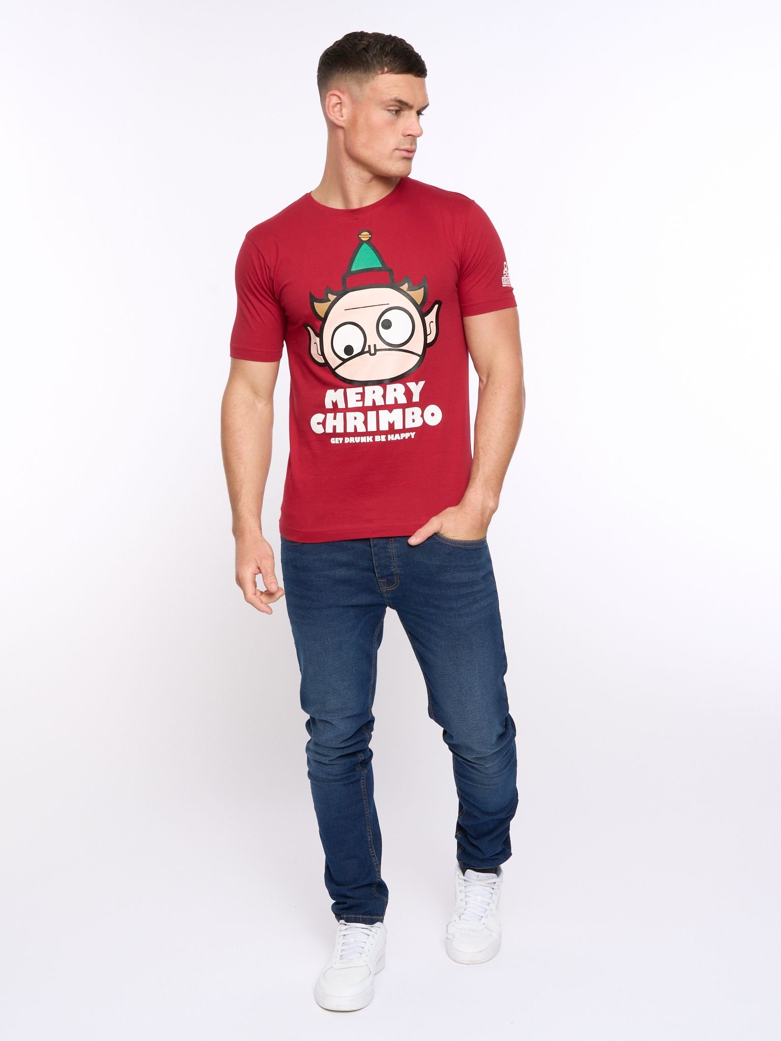 Xplicit Xplicit Men's Drunk Elf T-Shirt in Red - 2