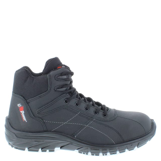 U-Power U-Power Men's Scuro Grip S3 Metal-Free Leather Safety Boots in Black - 2