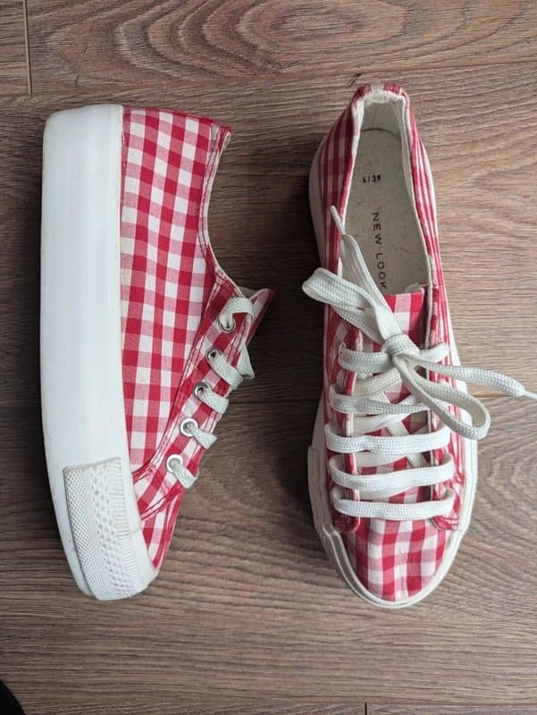 New Look Red gingham new look pumps size 6