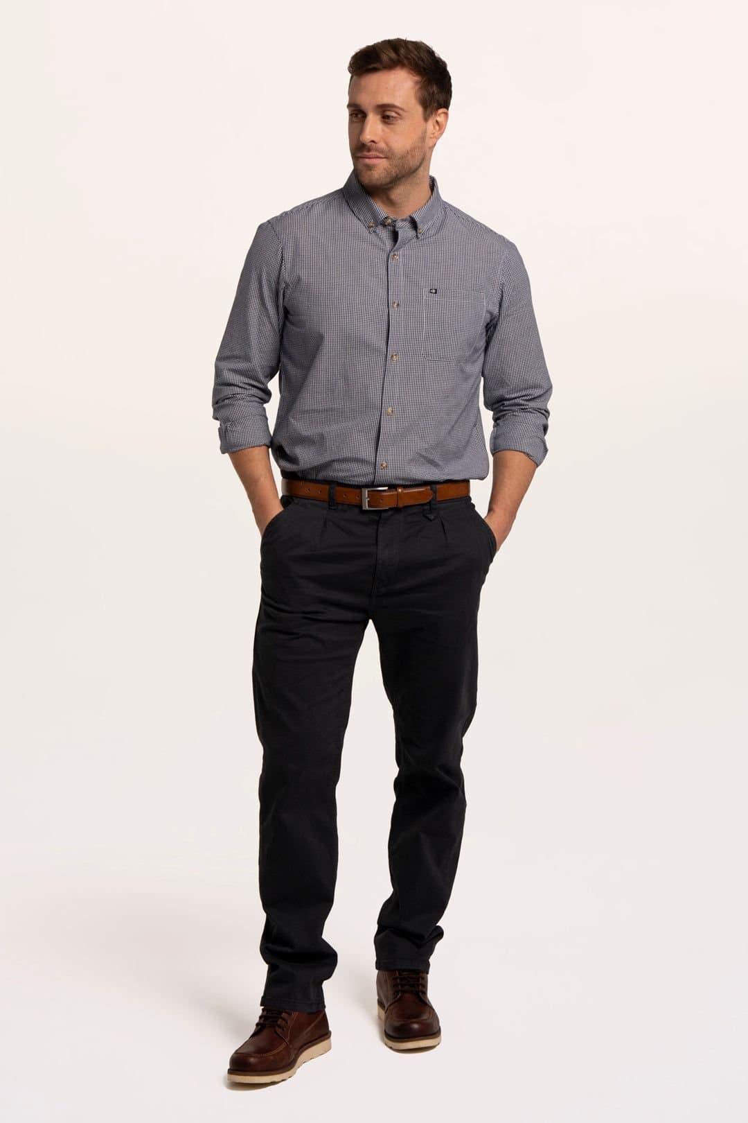Brakeburn Brakeburn Men's Eastcote Gingham Shirt in Blue
