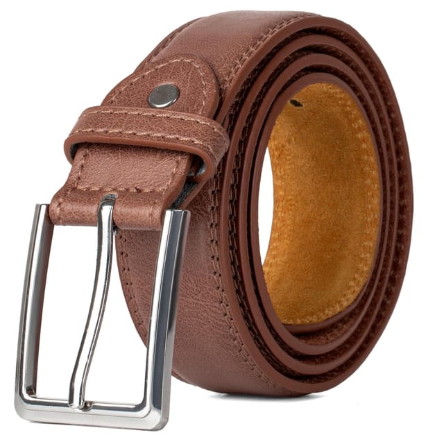 Woodland Leathers Woodland Leathers Men's Men's Leather Lined Belt 1.25″ Classic Belt in Brown - 3