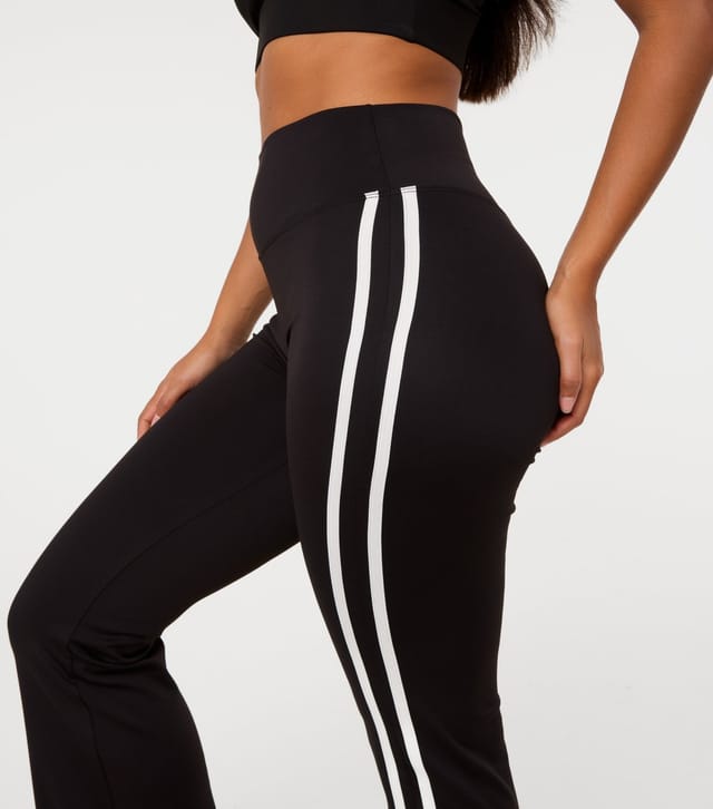 Pink Vanilla Women's Side Stripe Flared Leggings Pink Vanilla New Look - 3