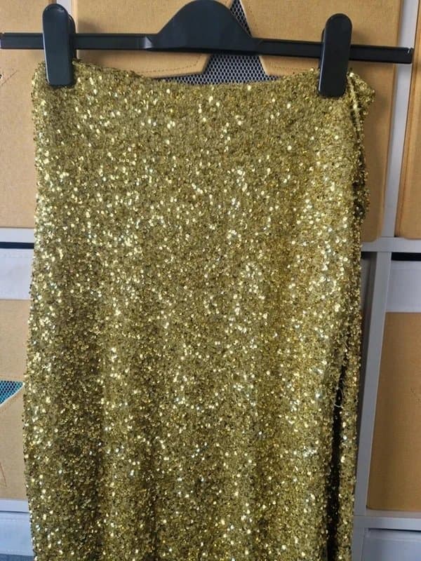 Never Fully Dressed Never fully dressed women's Lime Sequin Jaspre Skirt size 10 BNWT