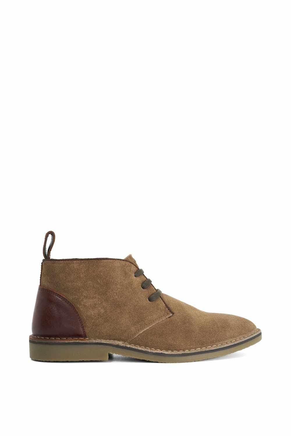 Dune London Dune London Men's 'Creedon' Suede Desert Boots in Brown