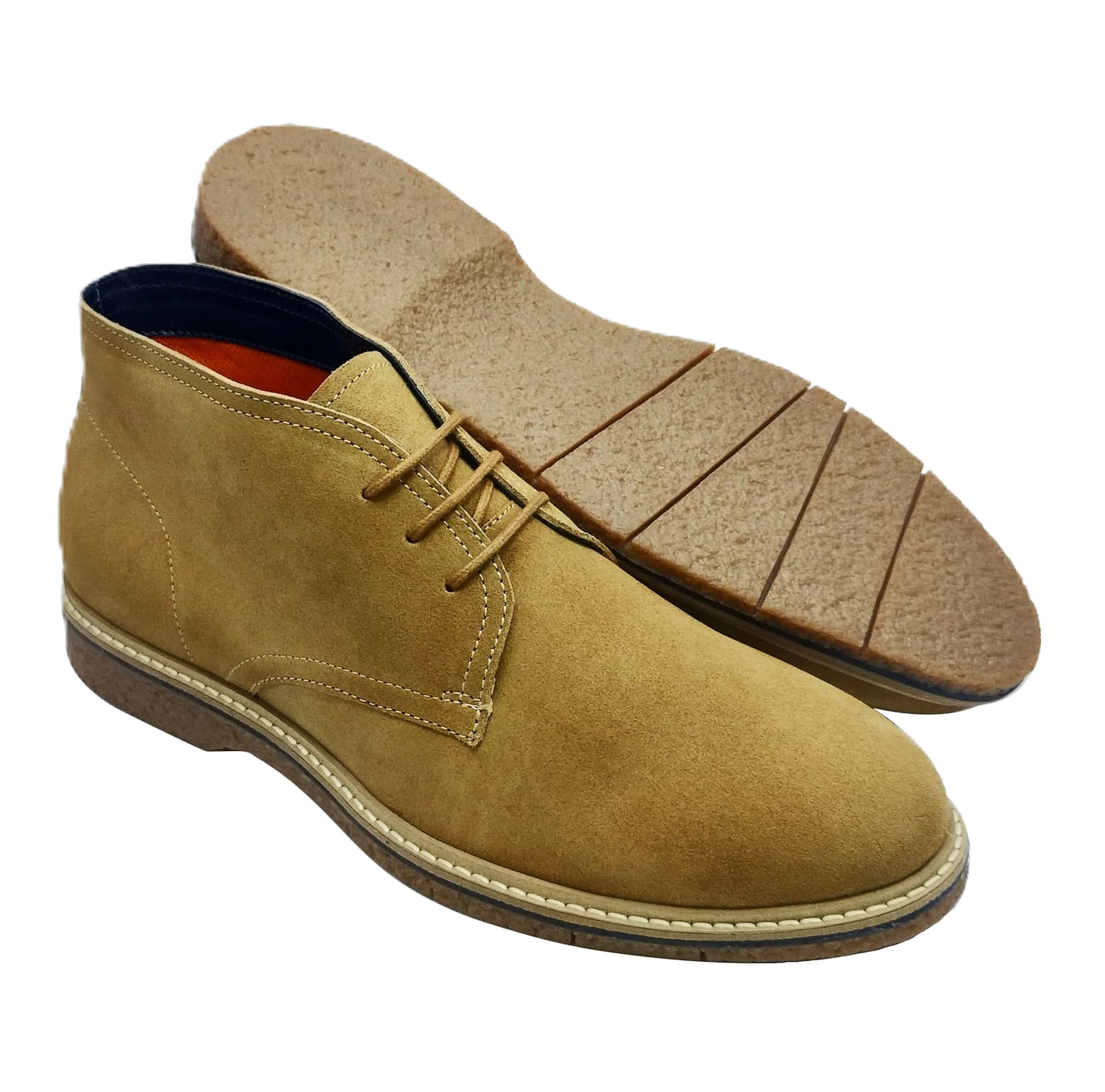 LB COMFORT LB COMFORT Men's Percy Leather Boots in Tan