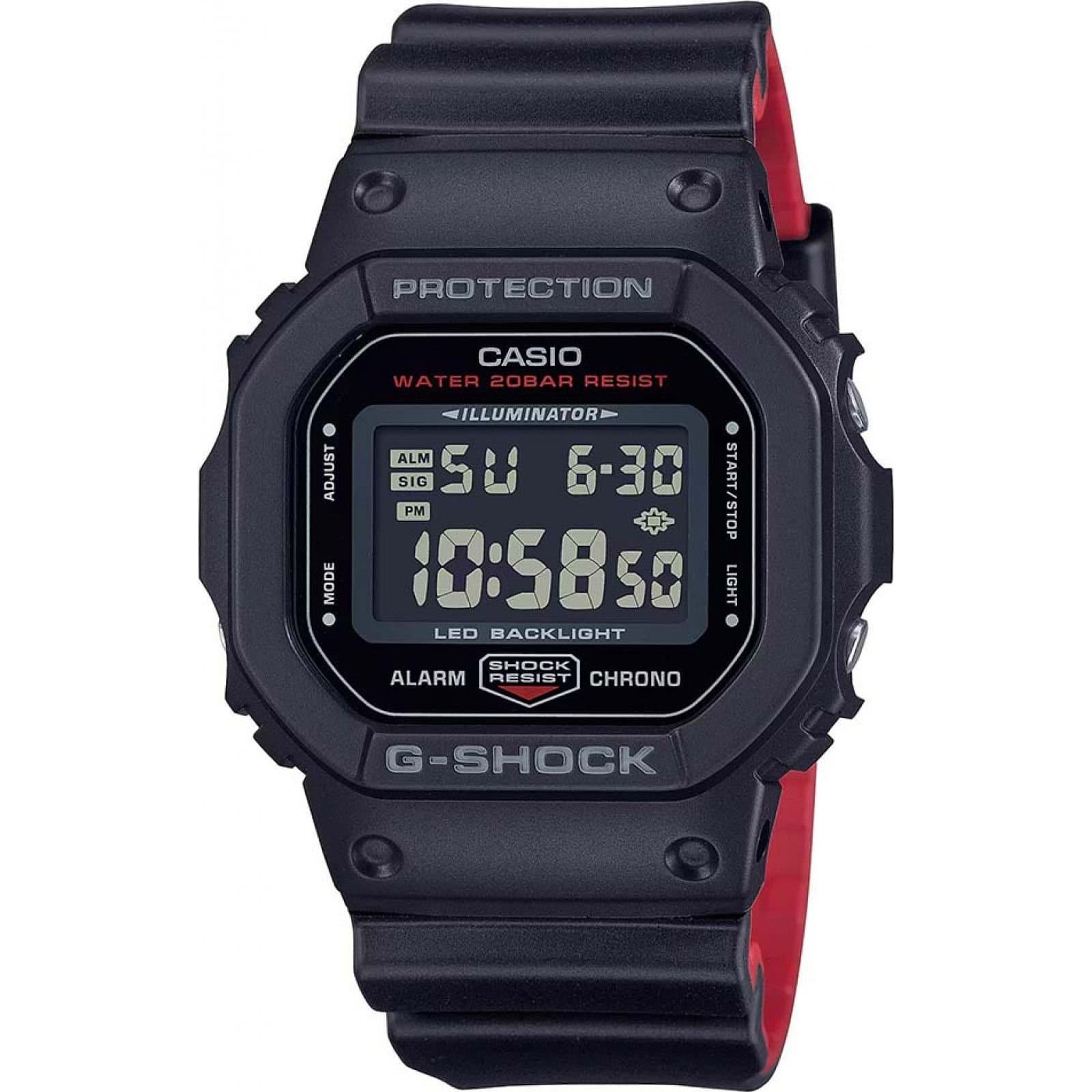 Casio Casio Men's DW-5600UHR-1ER G-Shock 43mm Quartz Watch in Black