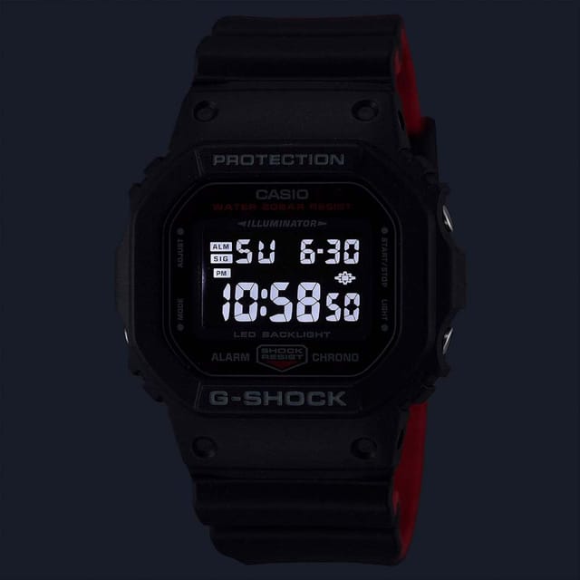Casio Casio Men's DW-5600UHR-1ER G-Shock 43mm Quartz Watch in Black - 2