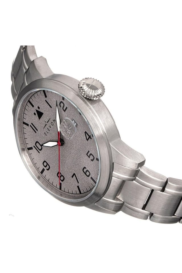 Elevon Elevon Men's Stealth Bracelet Watch with Date in Grey - 3