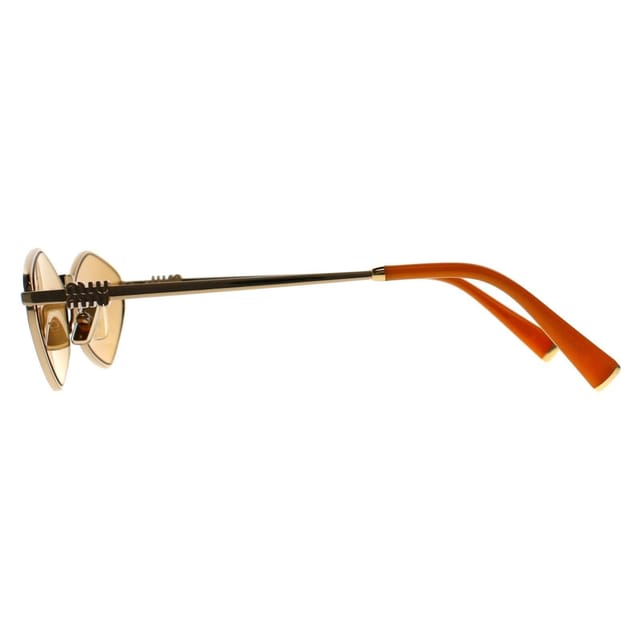 Miu Miu Miu Miu Women's Oval Gold Light Orange Silver Mirror MU 56ZS - 3
