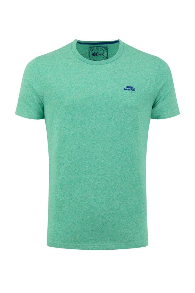 Weird Fish Weird Fish Men's Fished Branded T-Shirt in Aqua - 2