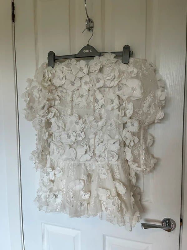 ASOS ASOS Luxe bridal mini dress, uk 8