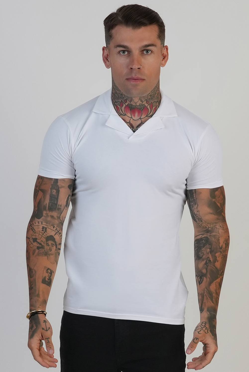 SikSilk SikSilk Men's Revere Polo in White - 2