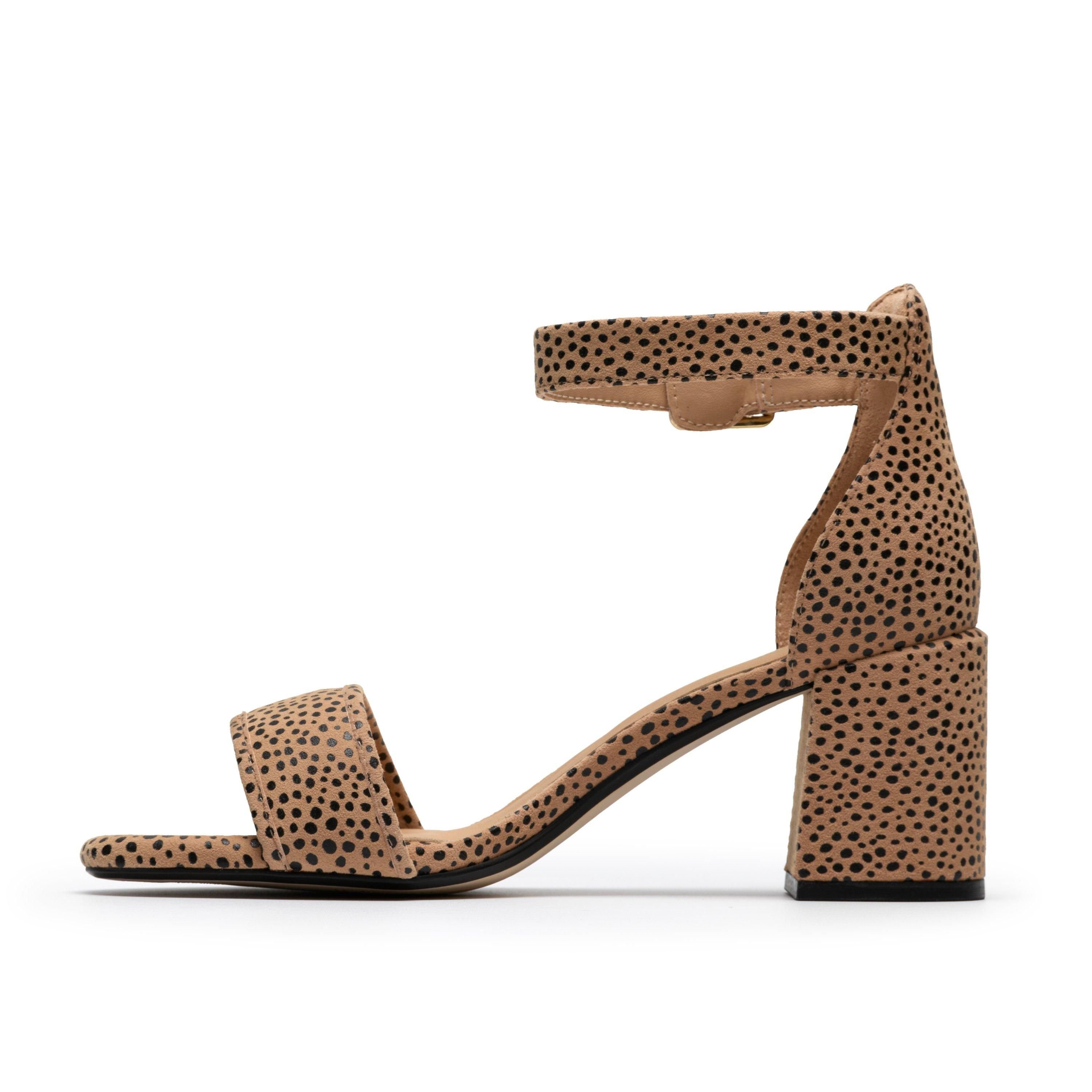 Clarks Clarks Women's Ezoria Mae Animal Print Heeled Sandals in Brown - 2