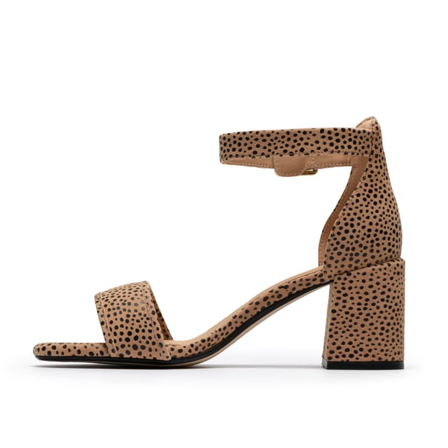 Clarks Clarks Women's Ezoria Mae Animal Print Heeled Sandals in Brown - 2