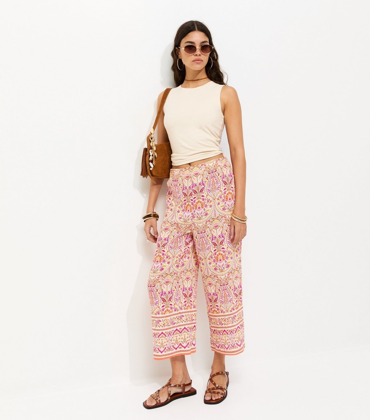 New Look Women's Cream Cotton Rich Tank Top New Look - 3