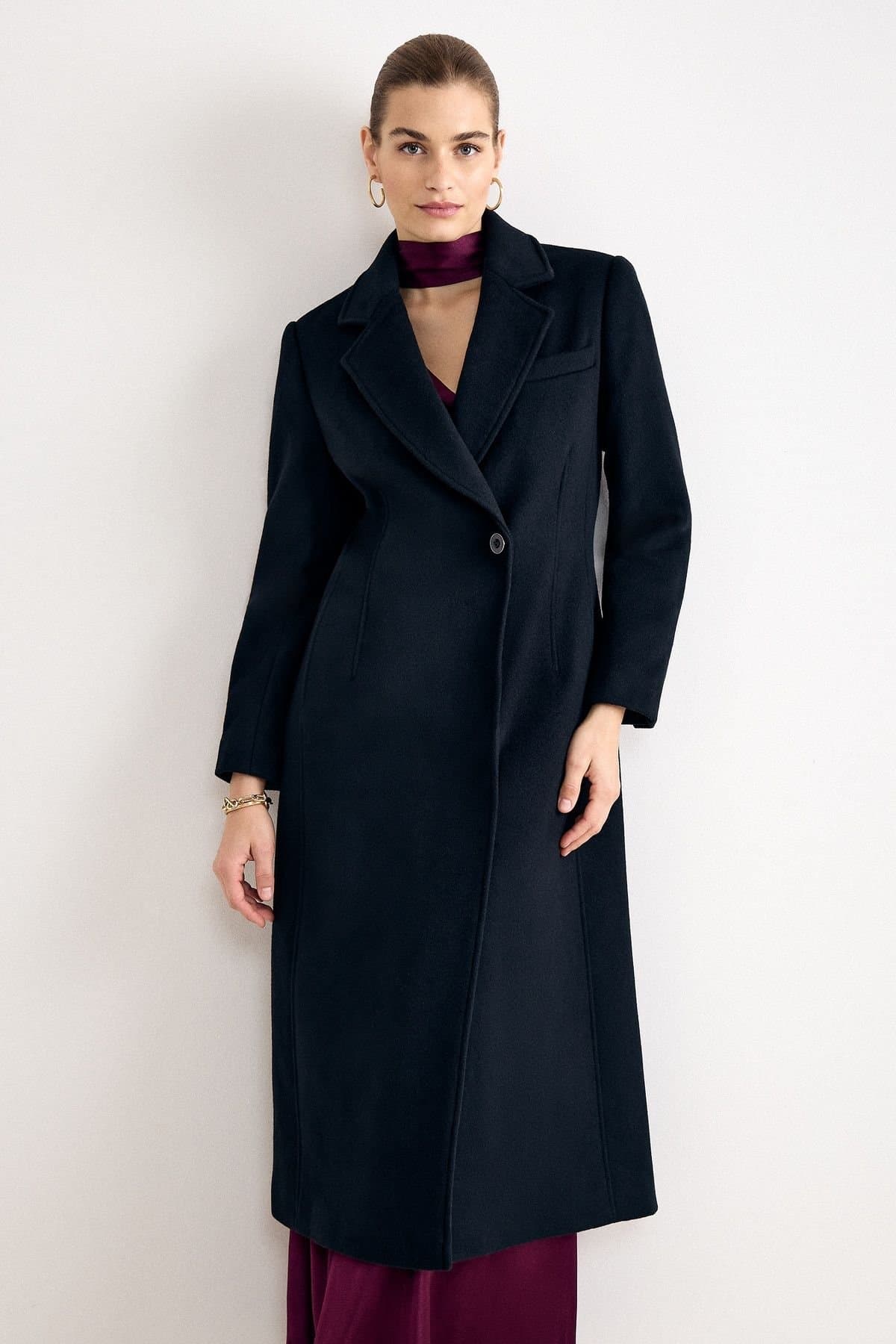 Phase Eight Phase Eight Women's Petite Cailyn Coat in Black
