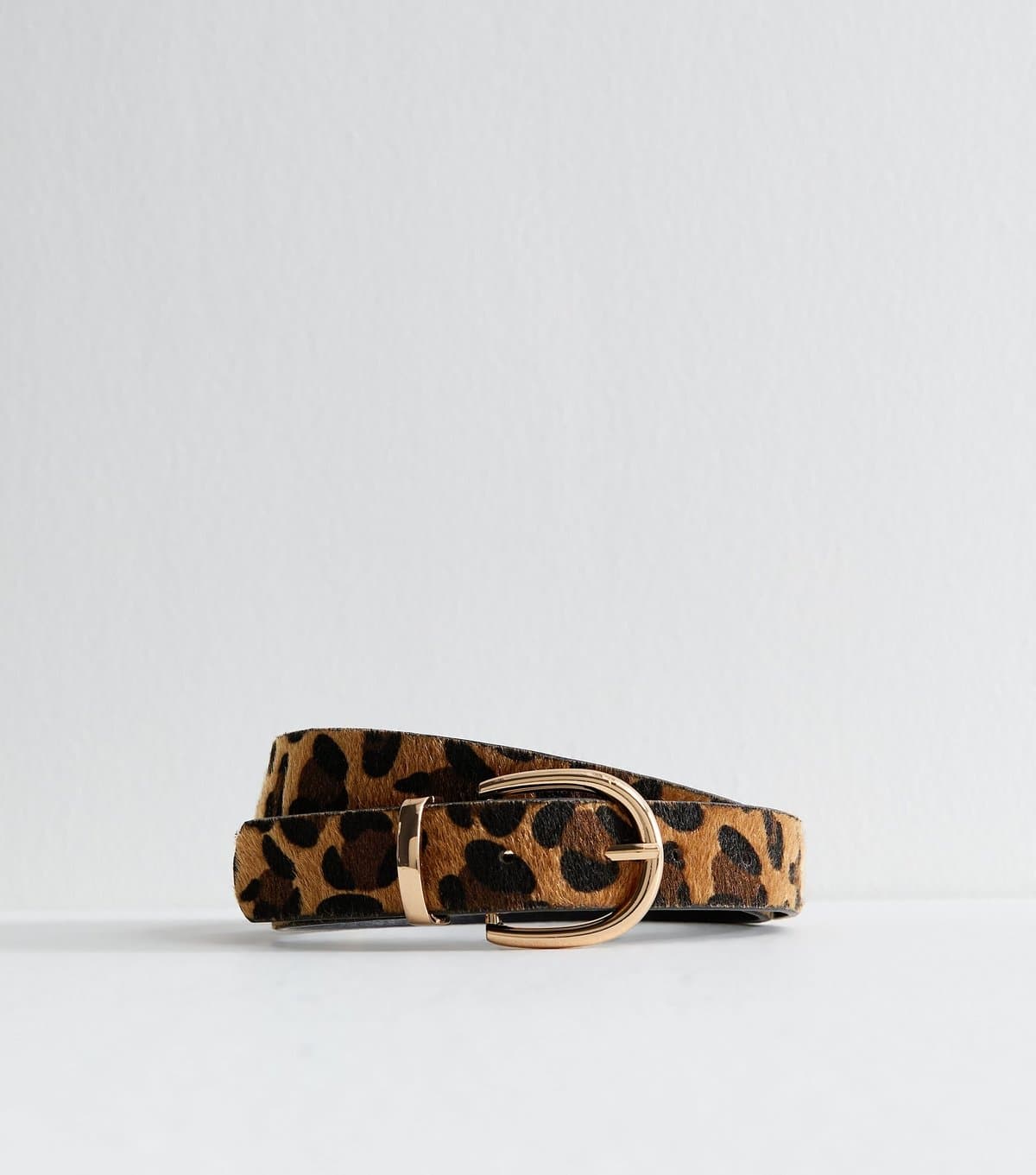 New Look Brown Leopard Print Faux Leather Belt New Look