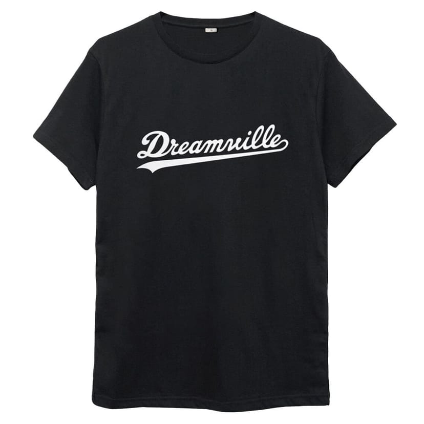 Dreamville Records Dreamville Records Men's Script Cotton T-Shirt in Black - 1