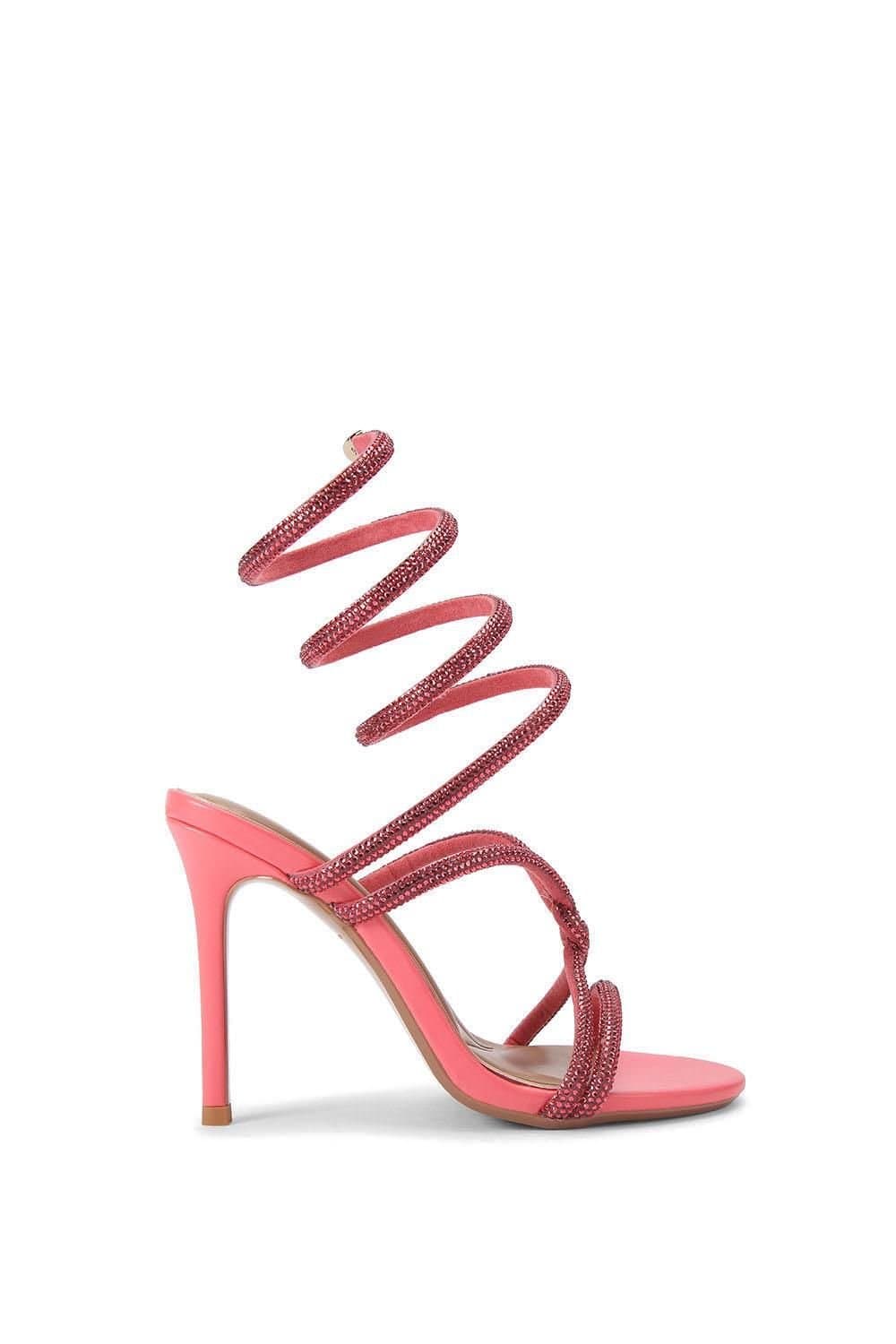 KG Kurt Geiger KG Kurt Geiger Pink Crystal Embellished Heeled Sandals