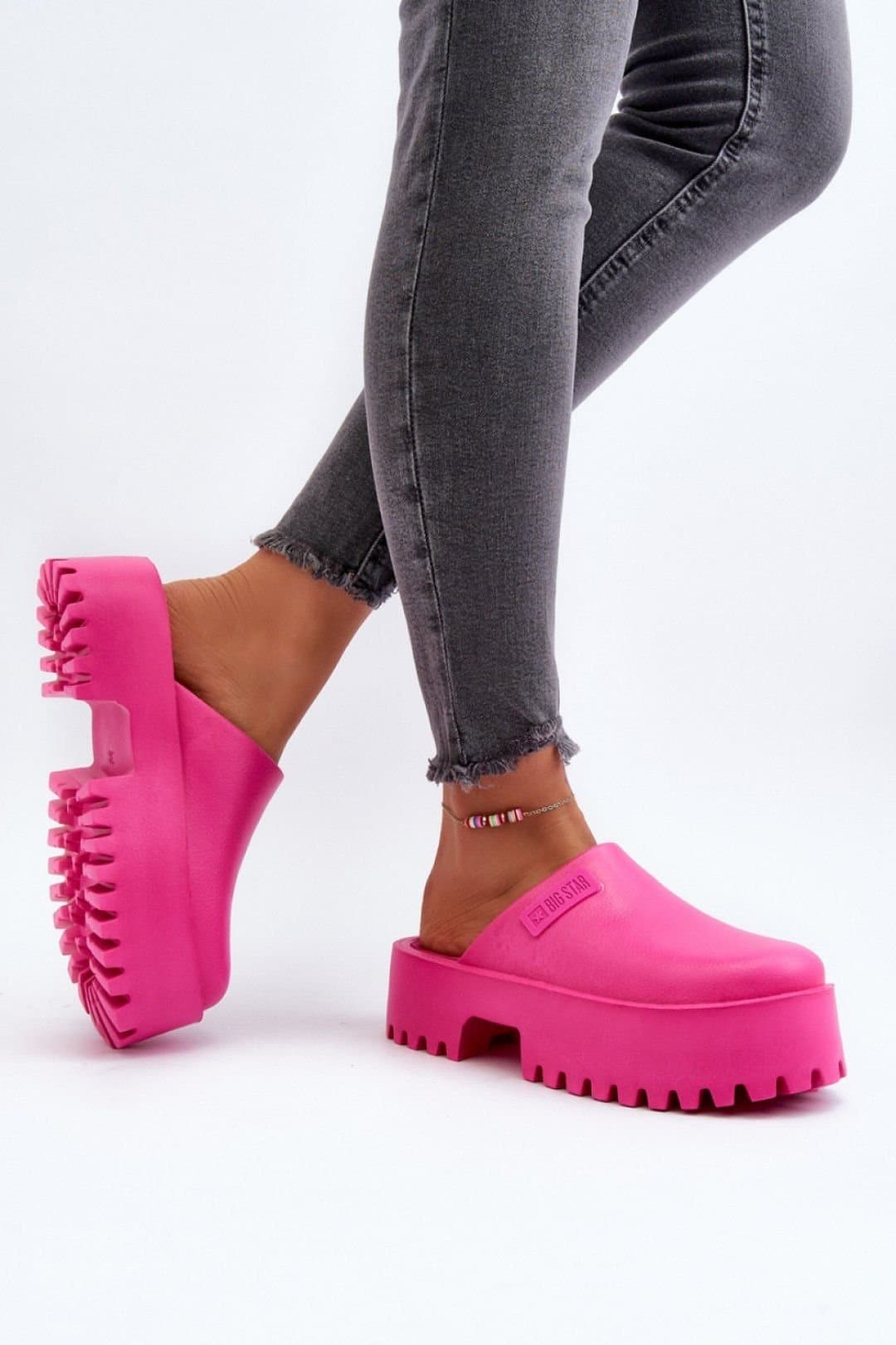 Love Lace Love Lace Women's Fashionable Lightweight Platform Clogs for Beach Pool & Work in Pink