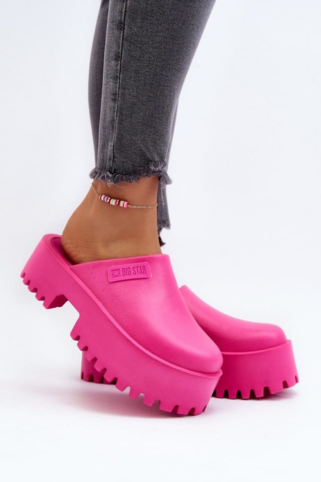 Love Lace Love Lace Women's Fashionable Lightweight Platform Clogs for Beach Pool & Work in Pink - 3