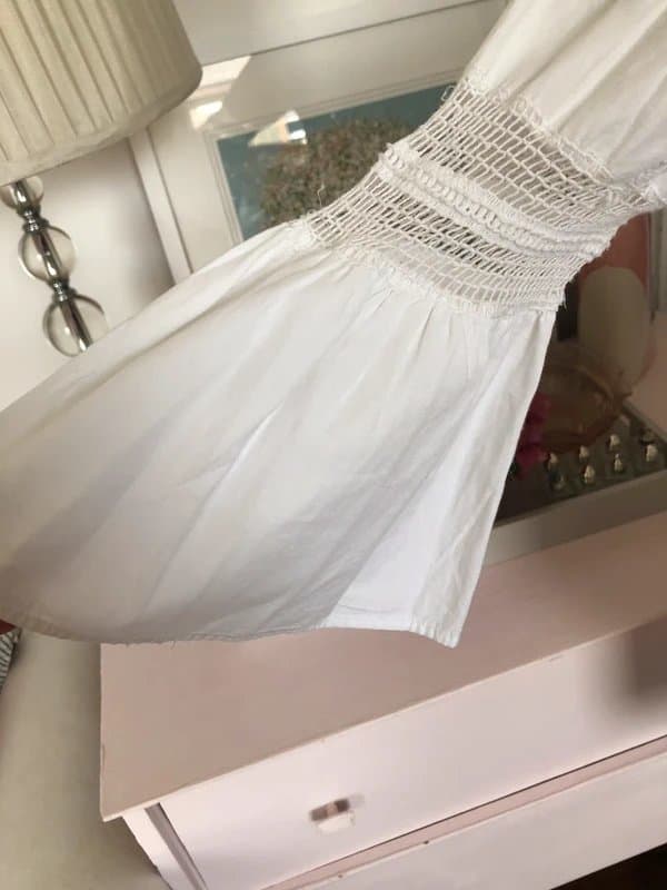 Topshop Topshop RRP £100 stunning viral  boho embroidery cotton blouse - Size 8