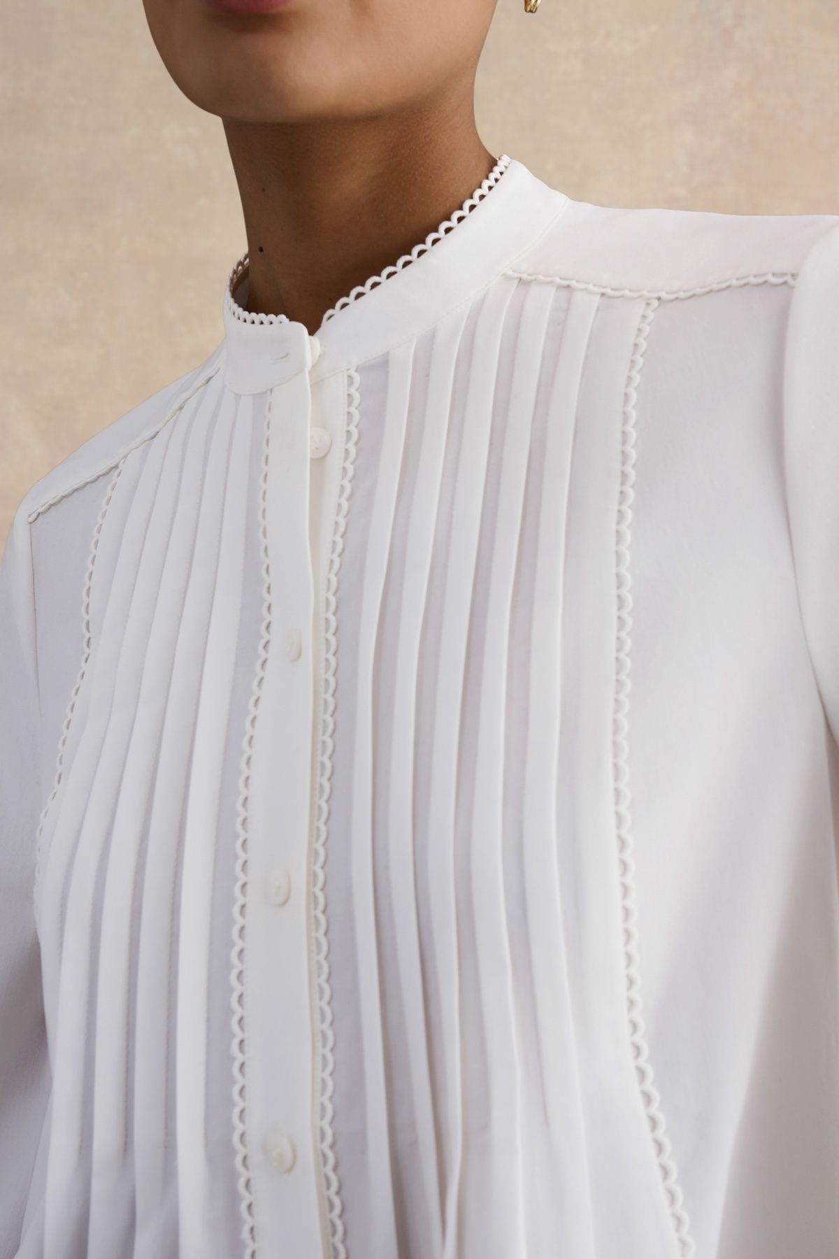 Hobbs London Hobbs London Women's Mariette Blouse in White - 3