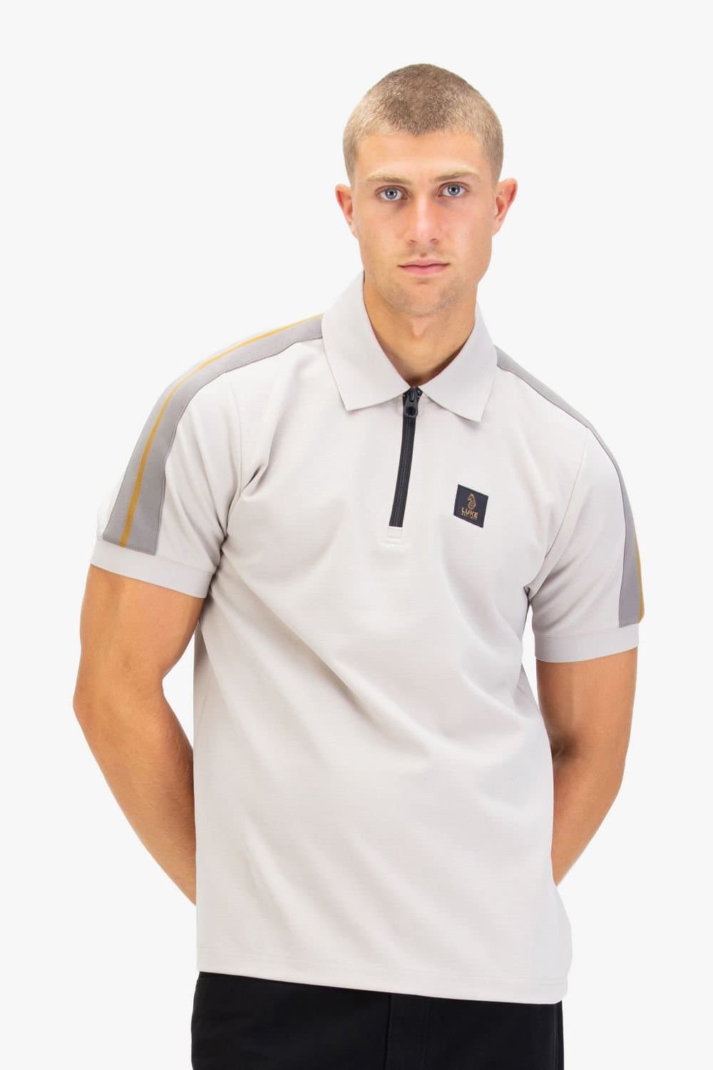 Luke 1977 Luke 1977 Men's Caltech 1000 Zip Polo in Grey